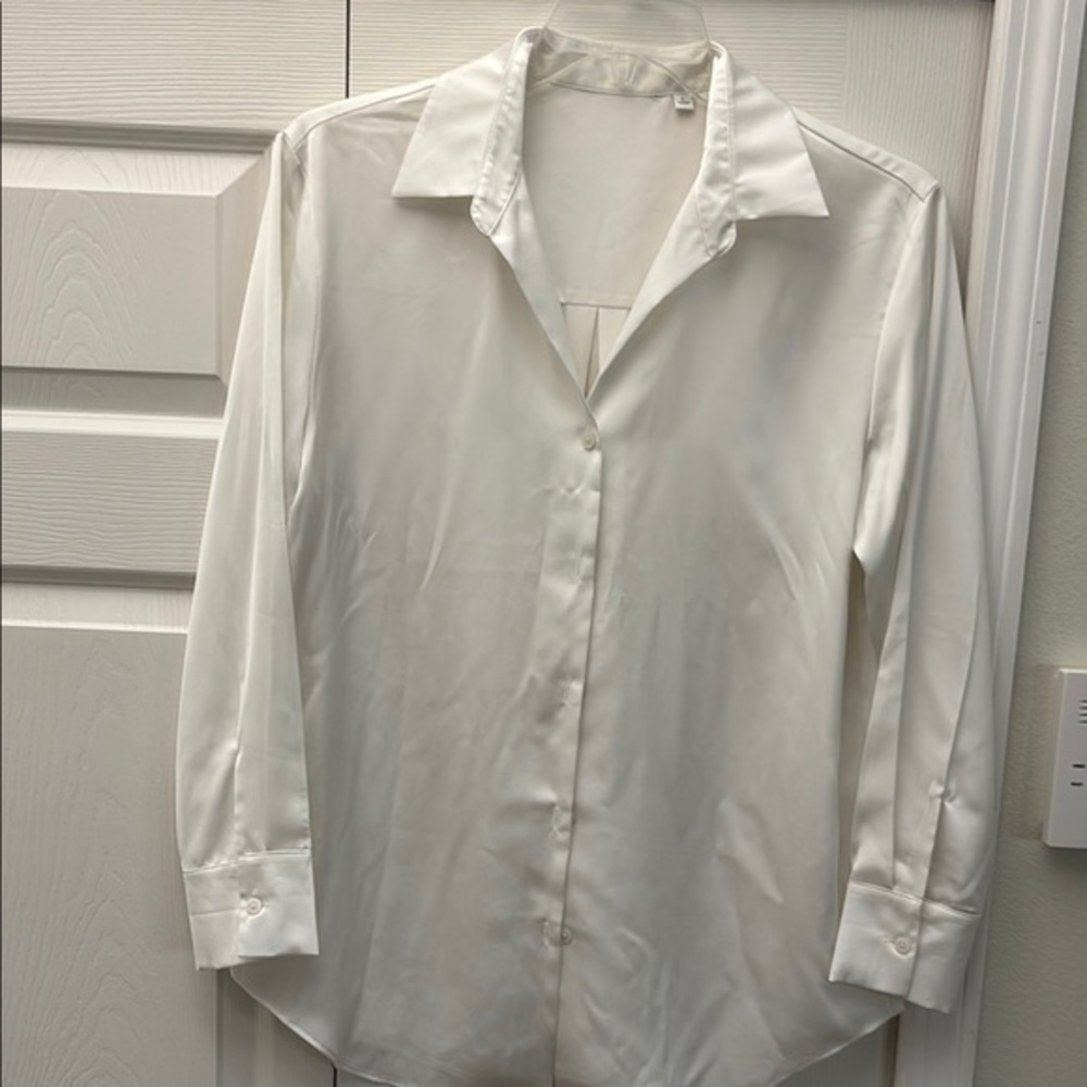 Elegant Ivory Collared Shirt